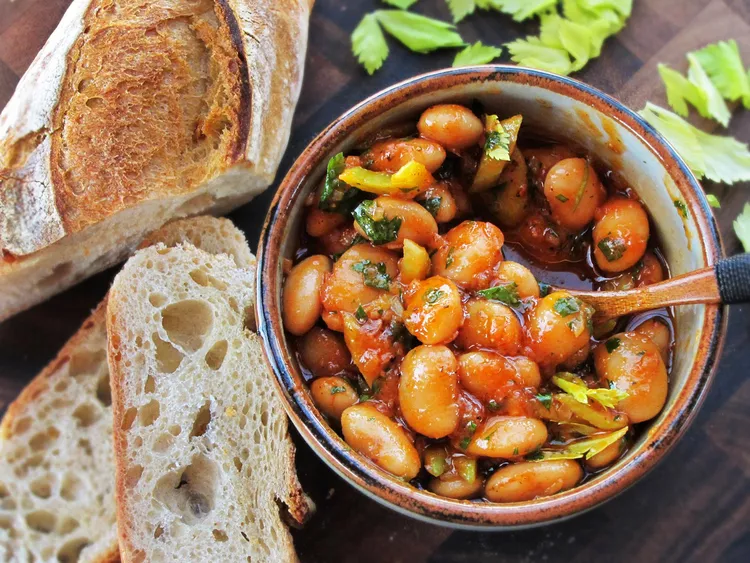 Warm Spanish-Style Cannellini Bean Salad With Smoked Paprika and Celery